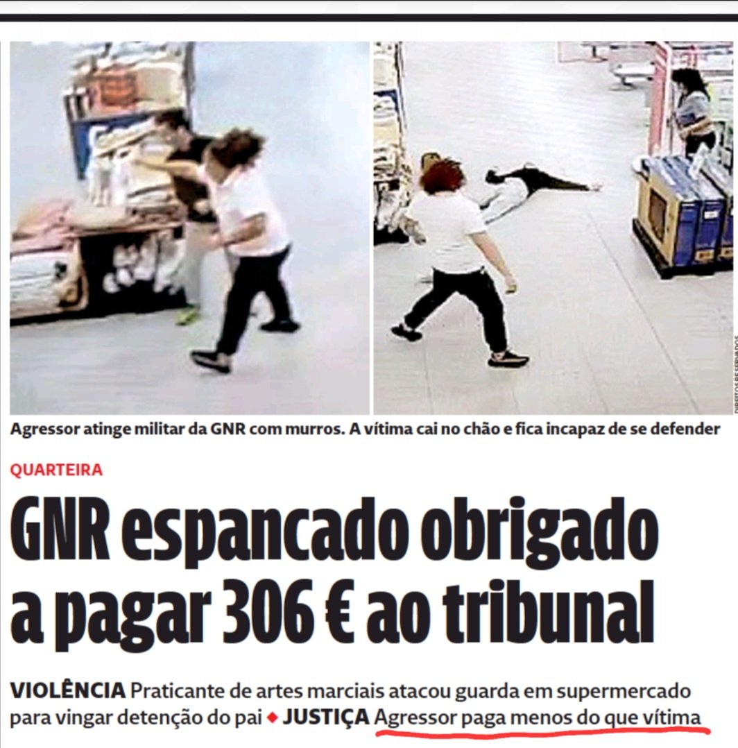 Qualquer dia dá direito a prémio ou condecoração agredir um agente de autoridade 🤔