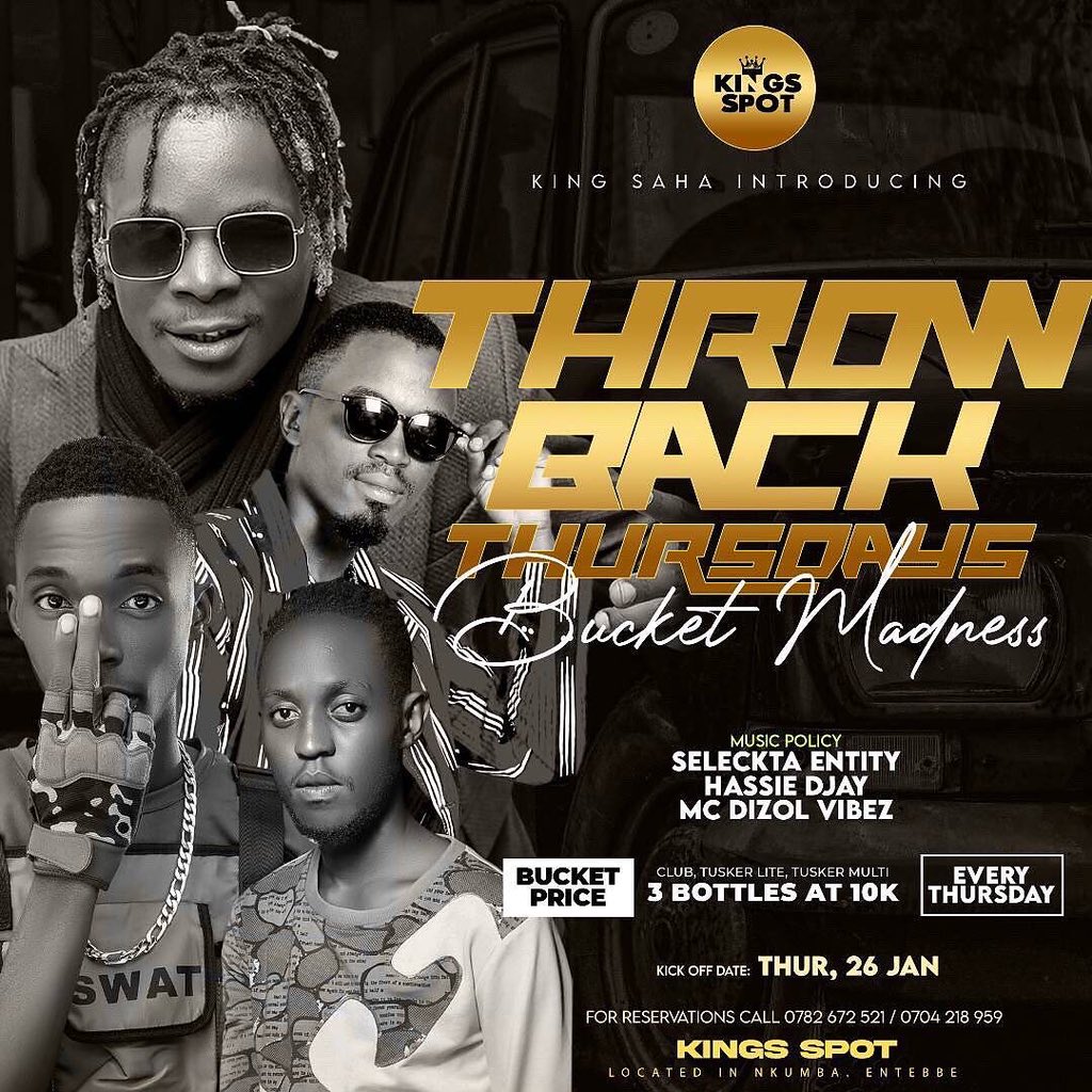 HassieDjay's tweet photo. #ThrowBackThursdays Must attend #KingsSpotEntebbe Introduced by @kingsaha256 #SlecktaEntity #McDizoVibes #HassieDjay ๐ฅ #BucketMadness https://t.co/PkmfuKtSjT