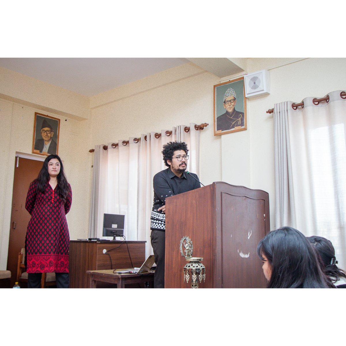 shequal_org's tweet photo. Business Model Canvas workshop by Nikhil Shakya from Skill Square at Padmakanya multiple campus, bagbazar College for pre-events session of @Ncell presents Nepal's Largest All-female Hackathon: Hacking for Humanity.
#h4h #allfemalehackathon #hackathon #itshertime https://t.co/0jCOCpS3uL