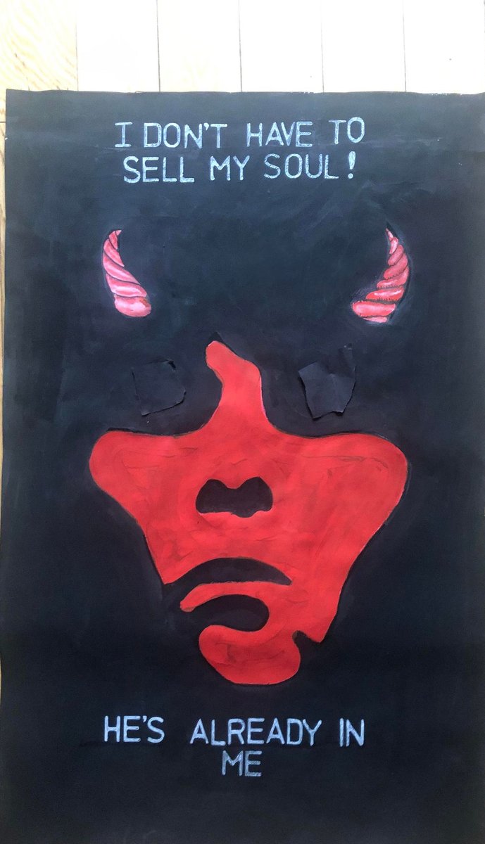 JanetHalmshaw's tweet photo. Sell my Soul Ian Brown painting by Paul Halmshaw. #stoneroses #ianbrown #nft #anime #horror #gpth #devil #satan #music #vinyl #90s #90smusic #indie #manchester #madchester #madforit #manutd @ianbrown #stoneroses https://t.co/AAiXILyXCd