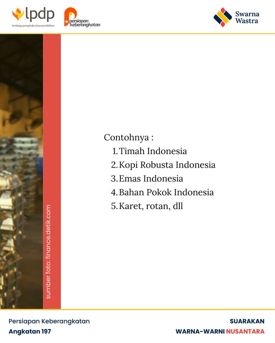 faizalldj's tweet photo. Halo Sobat Wastra!

Indonesia memiliki kekayaan sumber daya alam yang luar biasa, mulai dari emas, rotan, karet, timah, kopi dan lain sebagainya. 

@LPDP_RI 
#10penangananisusosial
#diriuntuknegeri
#pk197
#SwarnaWastra
#akupastimengabdi
#sdmunggulindonesiamaju https://t.co/rvoignGr5R