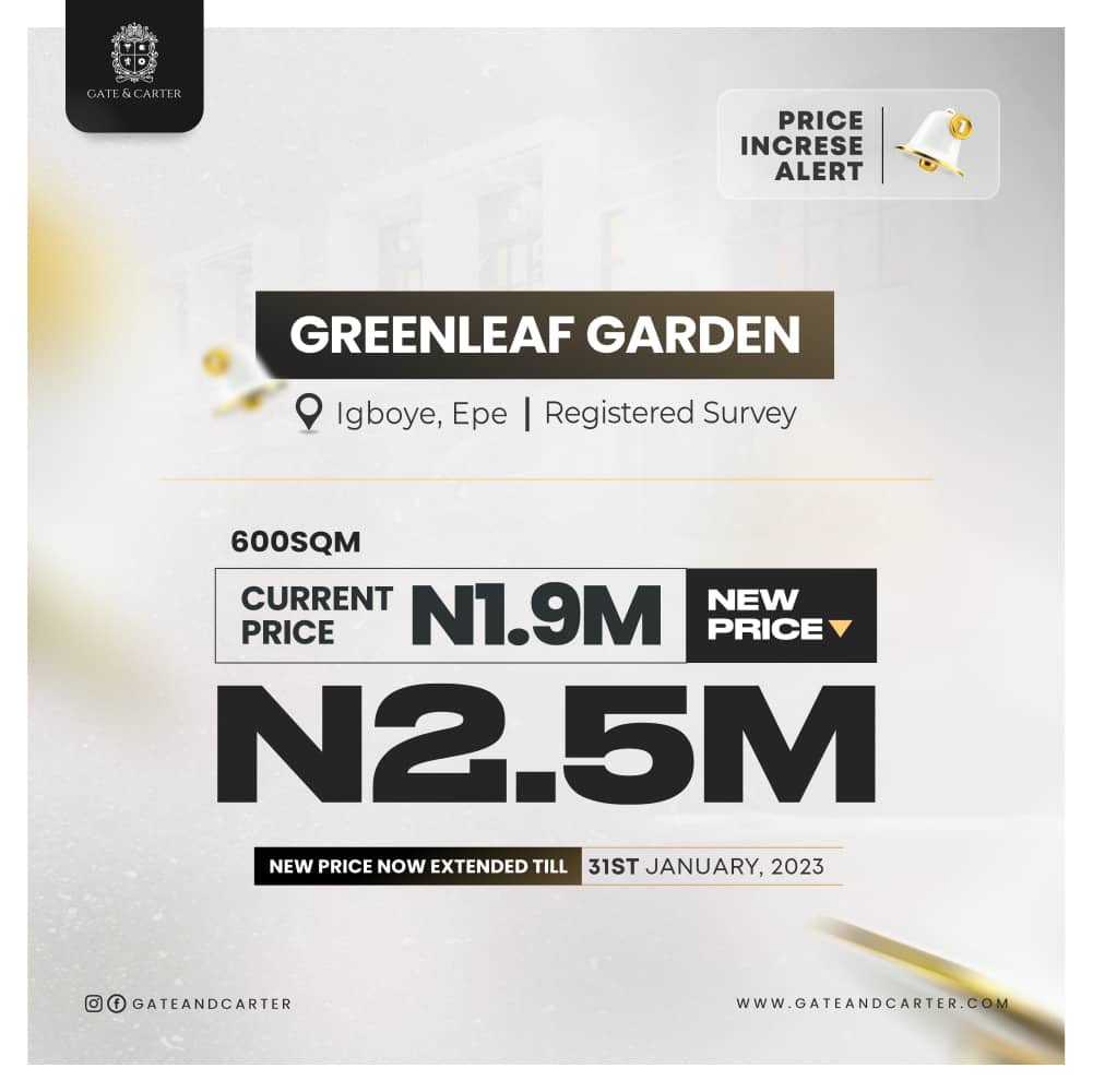 Estateheightsh1's tweet photo. @SaharaReporters Invest in lifetimes worthwhile properties that guarantees peace of mind and huge capital appreciation in estates designed to offer top-notch amenities &amp; serene environment

Call 08069702181 for more info https://t.co/i72a7W7Xo0