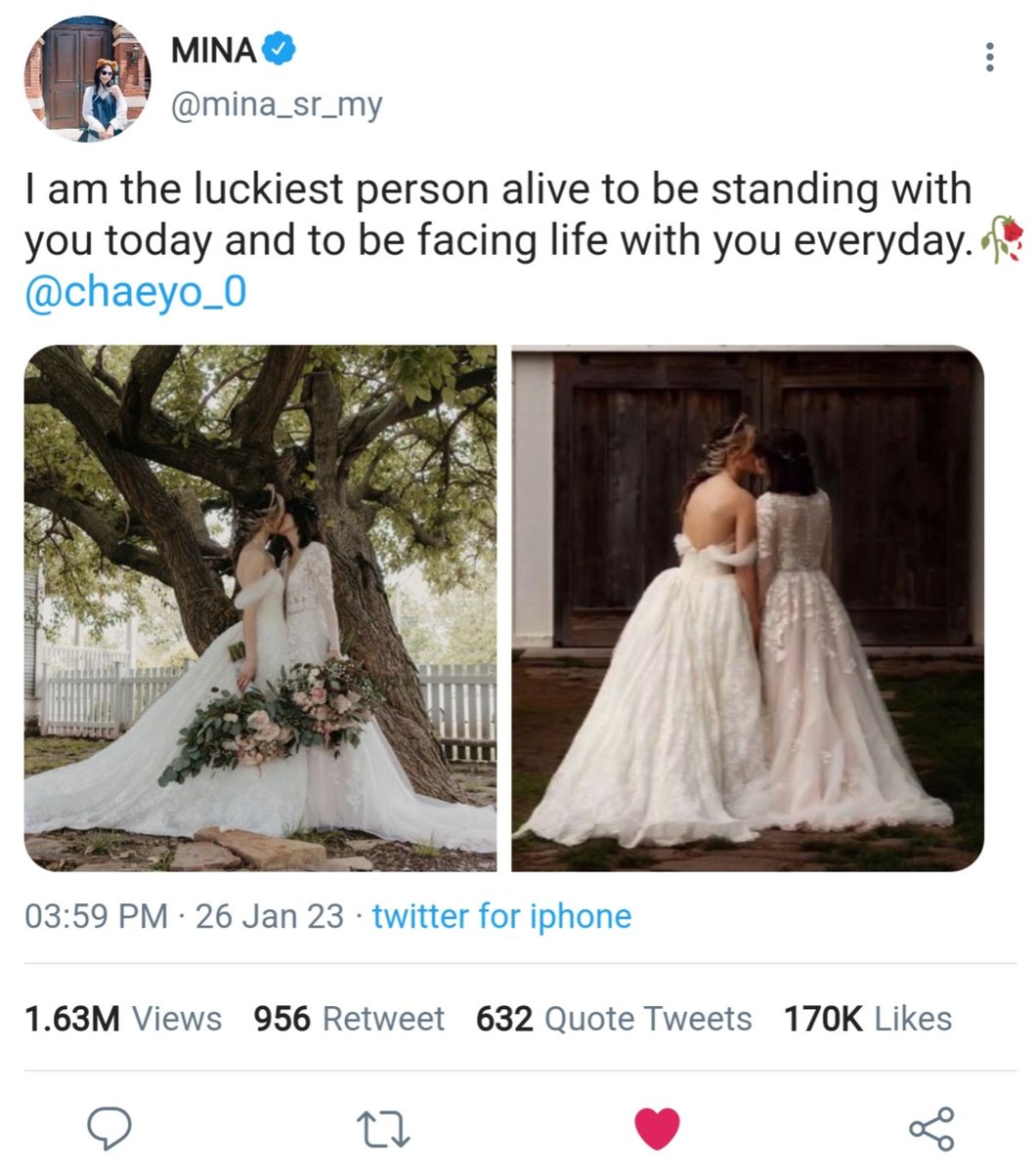 MyAlternativeU's tweet photo. R 575. 
Congratulations Mrs &amp; Mrs. Martinez 🥳🥀 
-From Reto Family♡ https://t.co/yPuusDGP3w