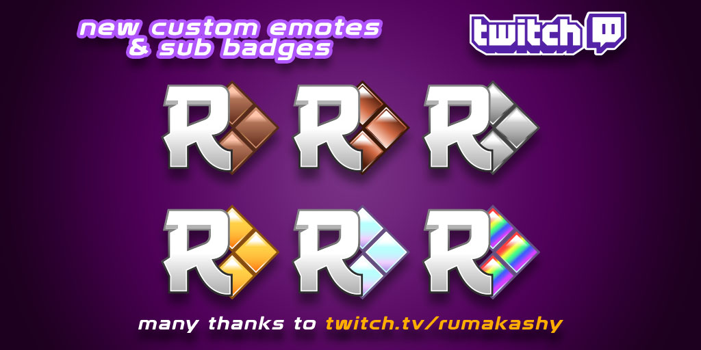 goblinguyFVRR's tweet photo. New badges done for @Rumakashy It went amazing could working with him and sub the stream https://t.co/TvfpWgpBb9

#commissions #twitch #emote #emoteartist #subbadges #commissionsopen #twitchaffiliate #twitchpartner #twitchstreamer #twitchemotes https://t.co/7ey7TzTwpo