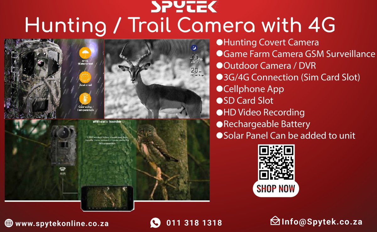 SpytekSA's tweet image. #hunting #huntinglife #huntingcamera #spycamera #spytek #wildlife #wildlifephotography #wildlifecamera