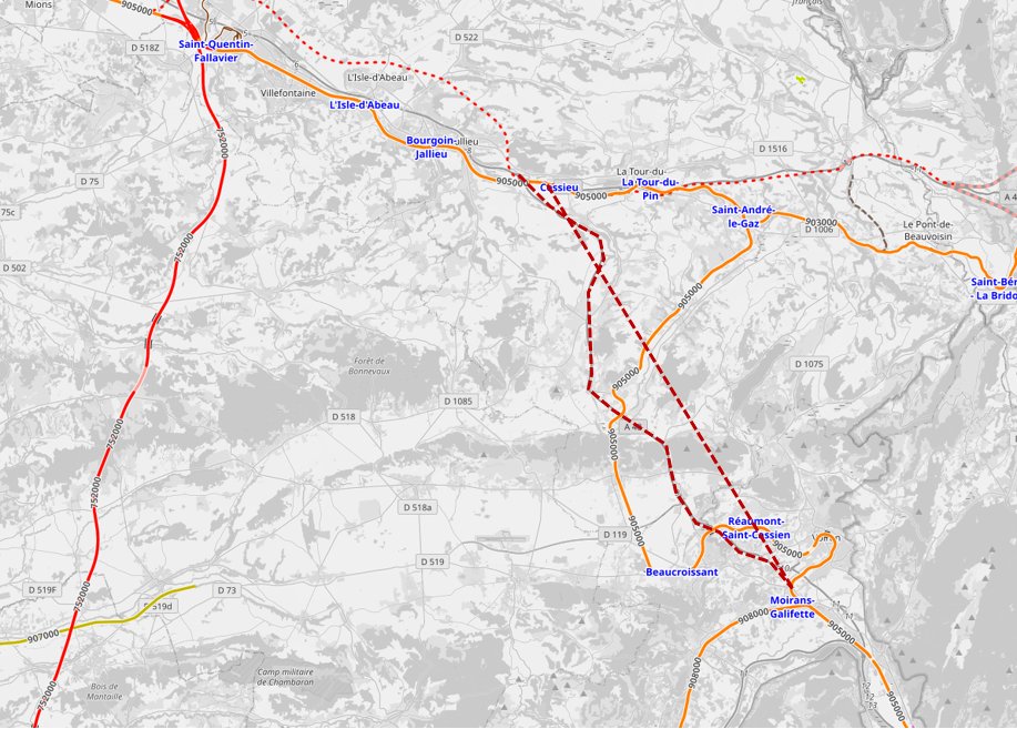 Pourquoi la ligne Lyon-Grenoble est-elle aussi nulle ? Avec son tracé digne des premiers jours de la vapeur, et pourquoi on ne la corrigerait pas en construisant une ligne nouvelle mixte le long de l'A48