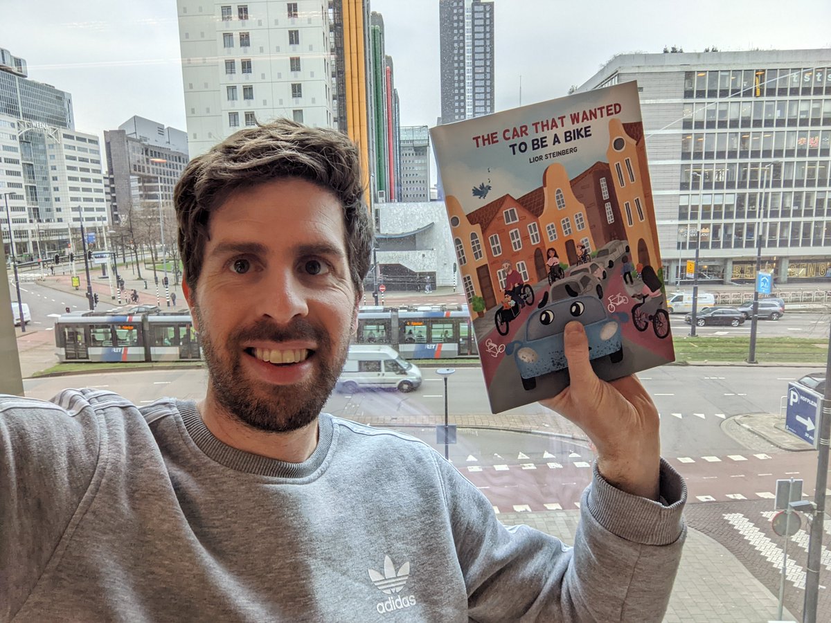 Last year today, I got the first copy of my children's book, "The Car That Wanted to Be a Bike". Made me so happy!

Get your copy here: humankind.city/car