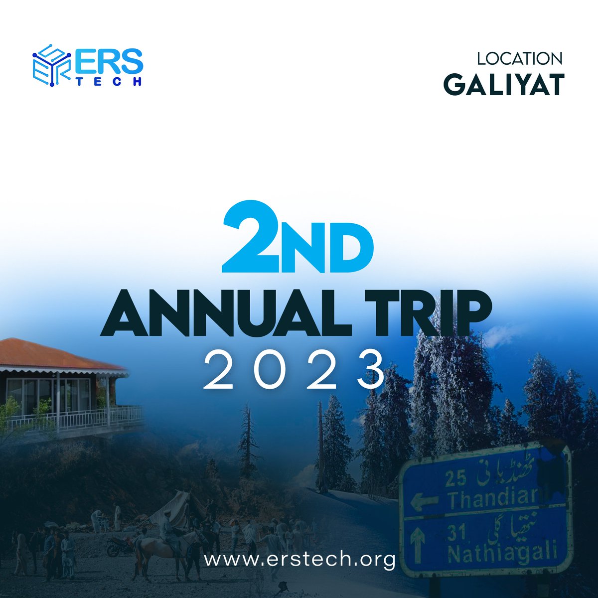 ErstechInfo's tweet photo. Adventure awaits!
We're excited to announce 2nd Annual Trip 2023 to Galiyat.
#erstech #2ndannual #trip #teamgoals #pakistan #locations #explore #nature #tothenorth #views #vacations #northernareas #murree #murreehills #timetoexplore #tour2023 #teambuilding #teamreward https://t.co/PldgIJbJay