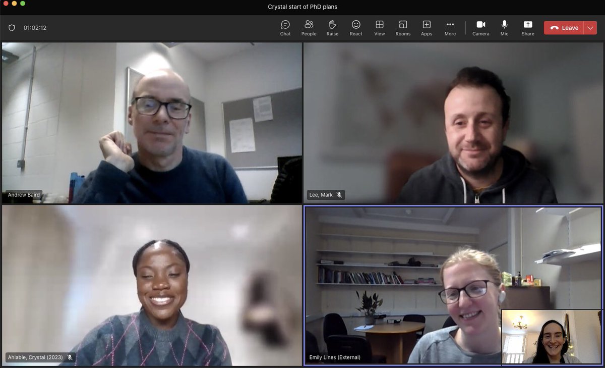 Welcoming <a href="/crystal_ahiable/">Crystal Ahiable</a> to the <a href="/wetwoodlands/">Wet Woodlands Research Network</a> network and <a href="/RHULGeography/">RHULGeography</a> as a new #peatland PhD researcher. First supervision meeting with <a href="/baird_andy/">Andy Baird</a> @emilyrlines <a href="/MMarkALee/">Mark Lee</a> discussing exciting #peat research plans for next 3+ years! #PeatTwitter
