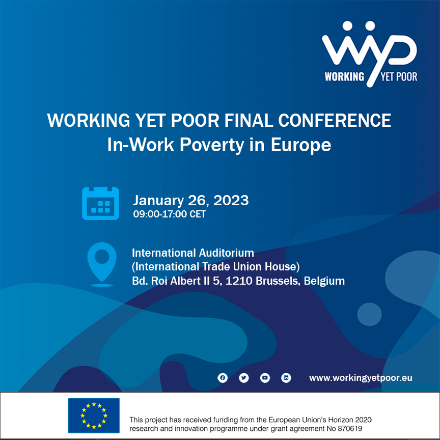 🔵 Today is the <a href="/WorkYetPoor/">Working and Yet Poor</a> project Final Conference !
 EAPN will present recommendations for Member States to tackle In-Work Poverty. You can join us in Brussels or follow the debates online💻
👉 More info here: eapn.eu/save-the-date-…