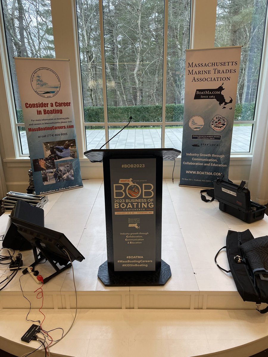 BoatMass's tweet photo. Go Day for the 2023 Business of Boating (BOB) conference taking place today in Foxboro, MA and online with streaming options for attendance.  #BOB2023 #BoatMA #MassBoatingCareers https://t.co/lZPZ0CCBAW