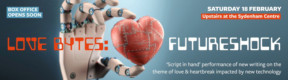 SponProdsTC's tweet photo. The first of our #LoveBytes #playlets is 'The Afterlife' by @alexhead1987 with @AnnieAldington as Angela - alarmed to receive a device storing her late husband's consciousness, what could possibly go wrong?๐ณSat 18 Feb, 7.30pm #UpstairsattheSydenhamCentre https://t.co/q8ZFPsyAA2 https://t.co/poX77bj7JP