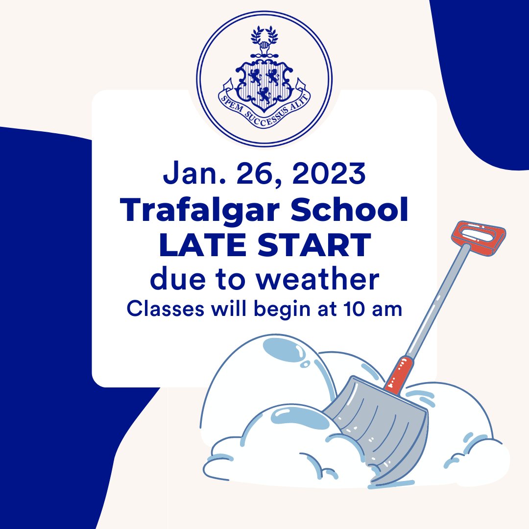 Please note we will begin classes at 10 am. 
The building will open at the usual time.