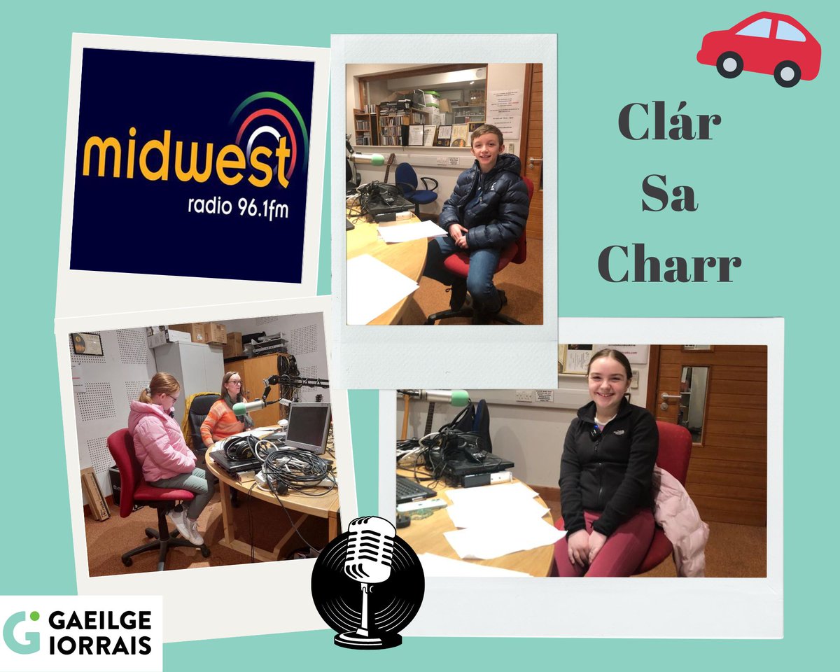 Gaeilge Iorrais (@gaeilgeiorrais) on Twitter photo *Clár sa Charr - Clár nua i nGaeilge ar Midwest Radio*
Clár sa Charr ag tosú maidin amárach Dé hAoine ag c.8.15rn mar chuid den Breakfast Show - bígí ag éisteacht le muintir Iorrais ar Midwest Radio!
Tuilleadh eolais @http://www.gaeilgeiorrais.ie/images/pr0123.pdf
<a href="/radiomidwest/">Mid West Radio</a> *Clár sa Charr - Clár nua i nGaeilge ar Midwest Radio*
Clár sa Charr ag tosú maidin amárach Dé hAoine ag c.8.15rn mar chuid den Breakfast Show - bígí ag éisteacht le muintir Iorrais ar Midwest Radio!
Tuilleadh eolais @http://www.gaeilgeiorrais.ie/images/pr0123.pdf
<a href="/radiomidwest/">Mid West Radio</a>