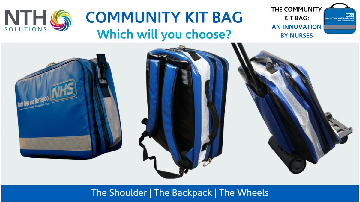 NHSEnglandCHS's tweet image. .@CommunityKitBag will be presenting their innovative multipurpose kit bag system designed to overcome challenges faced by community care staff at tomorrows #CommunityHealthServices webinar. 

Registration is open until 2pm tomorrow: events.england.nhs.uk/events/communi…
#GetYourBootBack #CHS