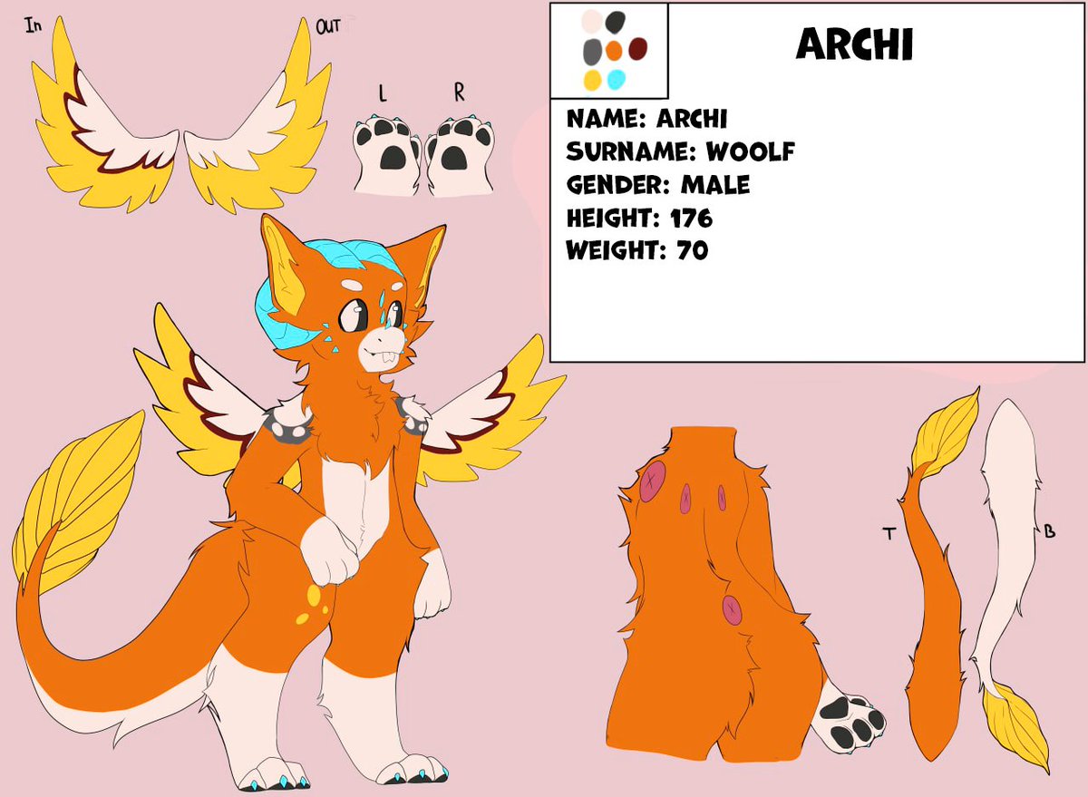 Наконец обновил референс Арчи, но это ещё не конец. Я планирую дорабатывать окрас и мелочи, а пока имеем что имеем