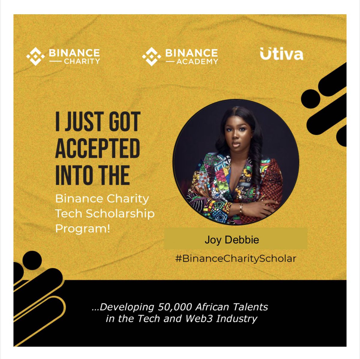 uiderbee's tweet photo. Glad to be a part of this 
@cz_binance @utiva_io @BinanceAcademy @BinanceAfrica 
#tech #binance #web3 #utiva #binancecharity #edtech https://t.co/c6pKIzptbu