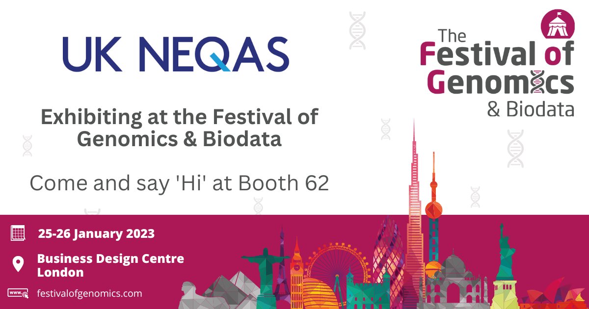 Are you interested in #Genomic #EQA? You are!!!🙌 Then look no further than BOOTH 62 here at the #Fog2023 #MolecularPathology #NGS #NextGenerationSequencing #GenticCounselling #Pharmacogenomics #DNA #InheritedDisorders #HaematologicalNeoplasms #ClinicalGenetics #NewbornScreening