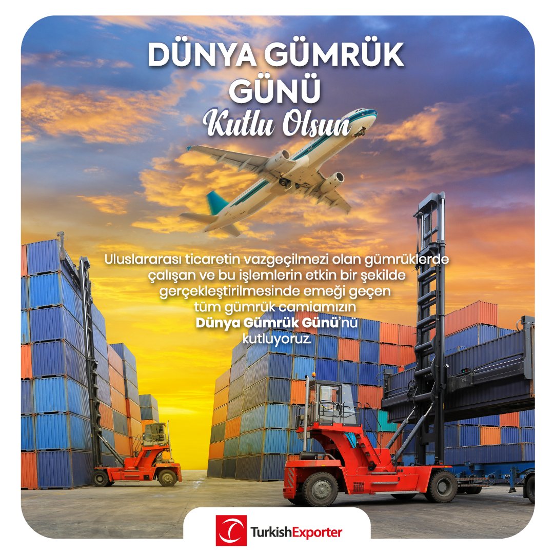 ihracatcomtr's tweet photo. Uluslararası ticaretin vazgeçilmezi olan gümrüklerde çalışan ve bu işlemlerin etkin bir şekilde gerçekleştirilmesinde emeği geçen tüm gümrük camiamızın Dünya Gümrük Günü’nü kutluyoruz.

#dünyagümrükgünü #worldcustomsday #26Ocak https://t.co/yage8bZS2f
