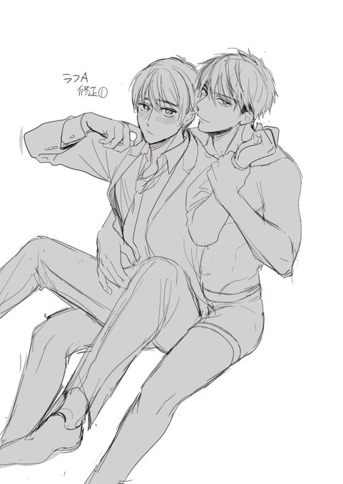 ラフA気に入ってたので最終まで粘って修正したけどボツったの思い出した😂これ勿体無いからどこかで使いたいな🤔 https://t.co/Nv9BXacyb1 