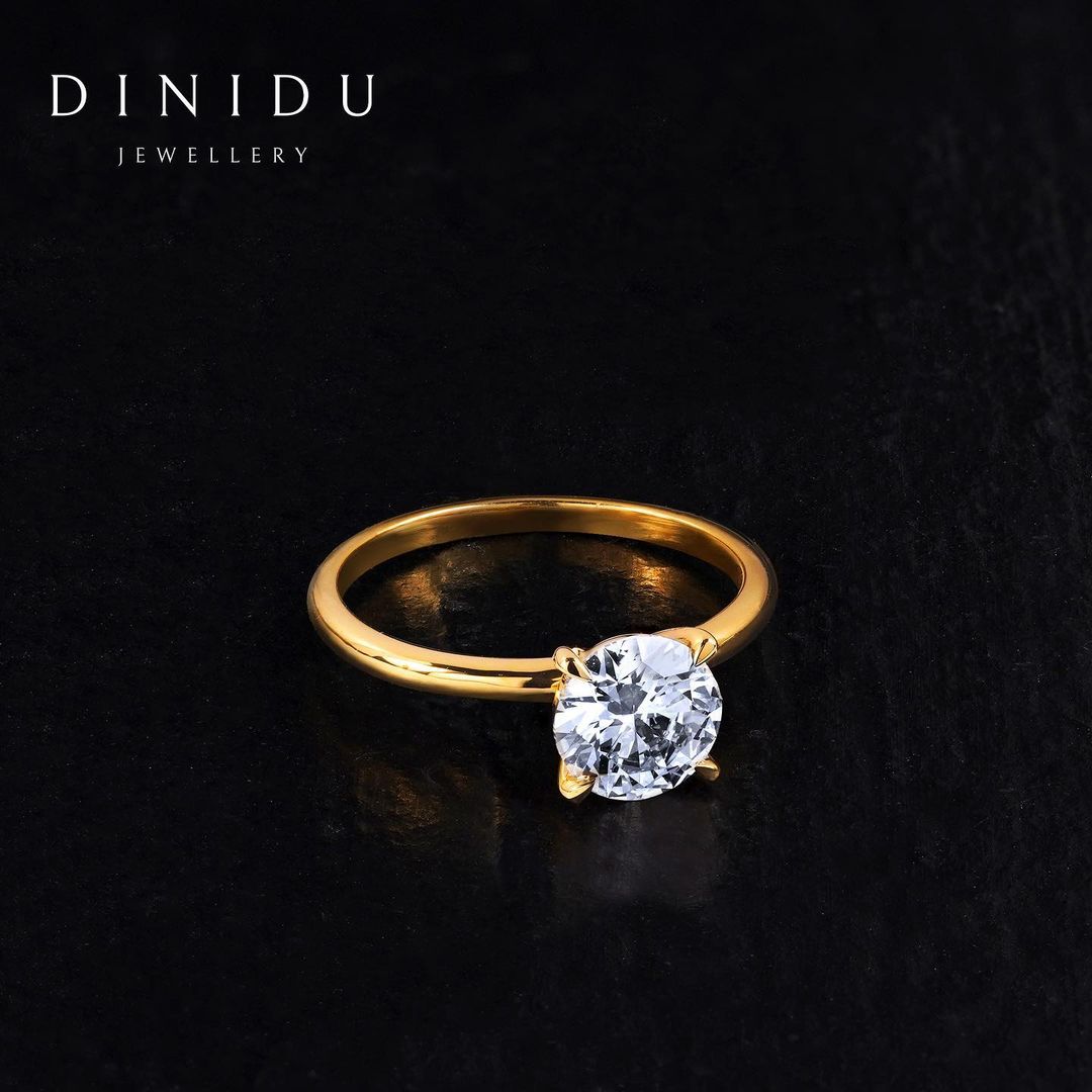 Finding an eternal elegance in the classic beauty of things, the Round Brilliant Diamond and Yellow Gold Solitaire Ring is a signature jewel that stands apart from the rest.

#DreamInDiniduJewellery
#jewellerydesigner #jewelleryartisan  #highendjewellery #lka #srilanka #colombo