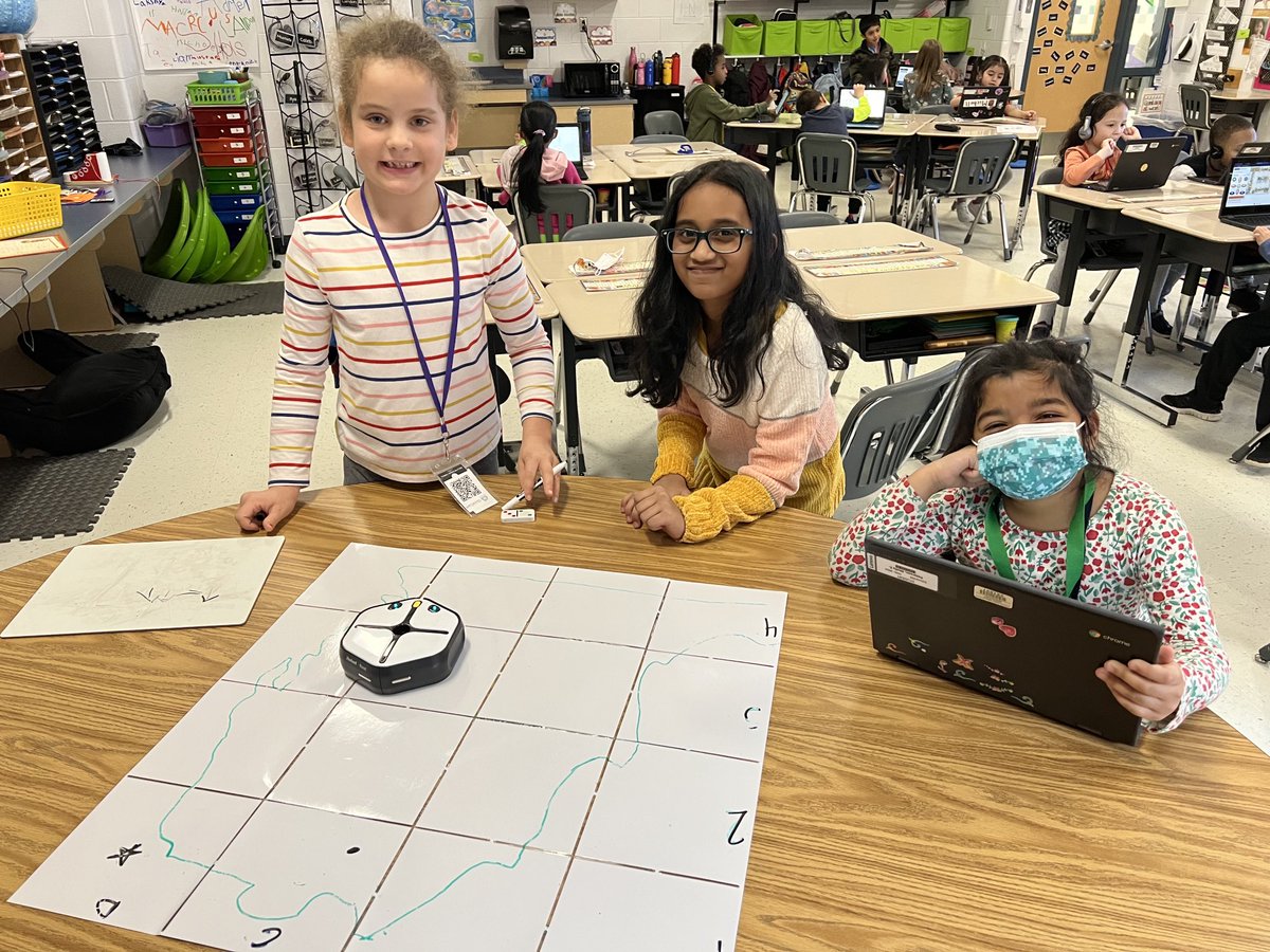 MrsTeetsDIS's tweet photo. Check out these first grader coders! 🧑🏻‍💻👩🏽‍💻They coded the ⁦@iRobot⁩ to move from Richmond to Ashburn to Washington, DC! #collaboraters #communicators #critialthinkers ⁦@Discovery_elem⁩ ⁦@triciasmith72⁩ ⁦@iRobotEducation⁩ 👏🏻👏🏻👏🏻 https://t.co/6Bmiuer37k