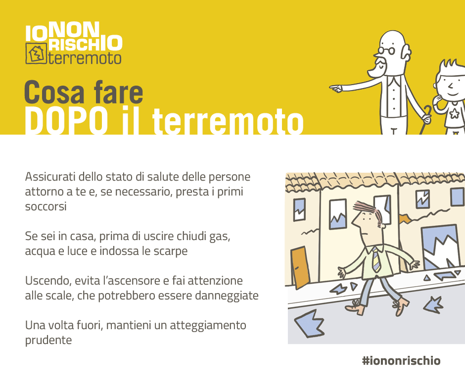 RCMistralProCiv's tweet photo. #INFO [26/01/2023-15:00] #Terremoto 
Cosa fare #DOPO un terremoto?
Scopri di più su https://t.co/KiKA0oL3ak e sul nostro sito https://t.co/vJJyzc2p43

#preparati #prevenzione https://t.co/Get2ScuTsu