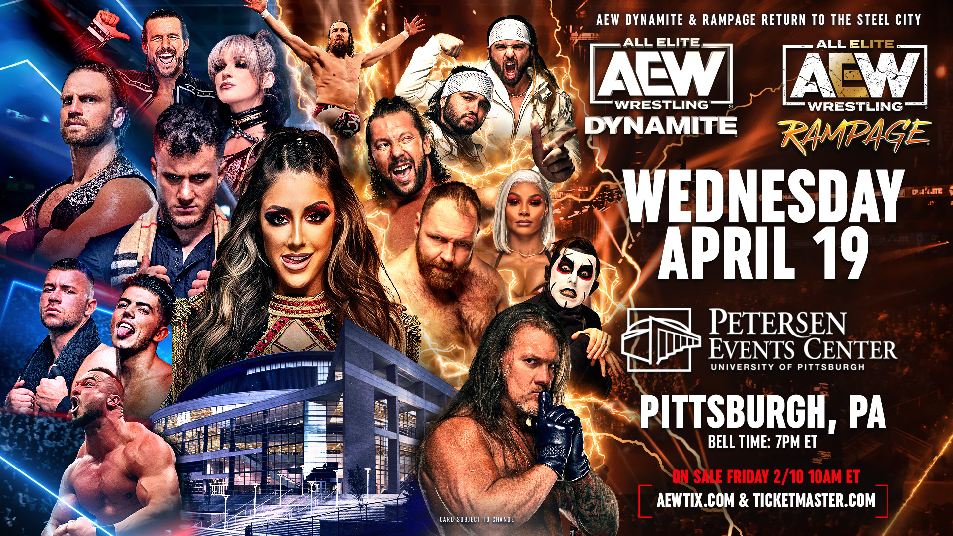 All Elite Wrestling on Twitter "⚫️ PITTSBURGH! 🟡 AEW returns to