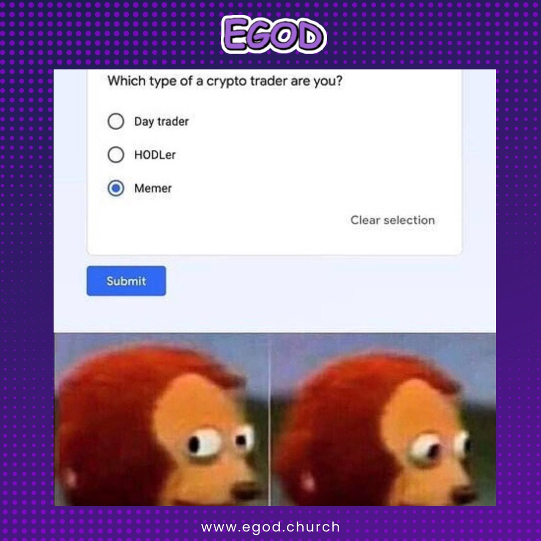 A moment of self realisation ✨

Join the church ✨
✝️linktr.ee/egodthesavior

#ameno #Memes #Cryptos