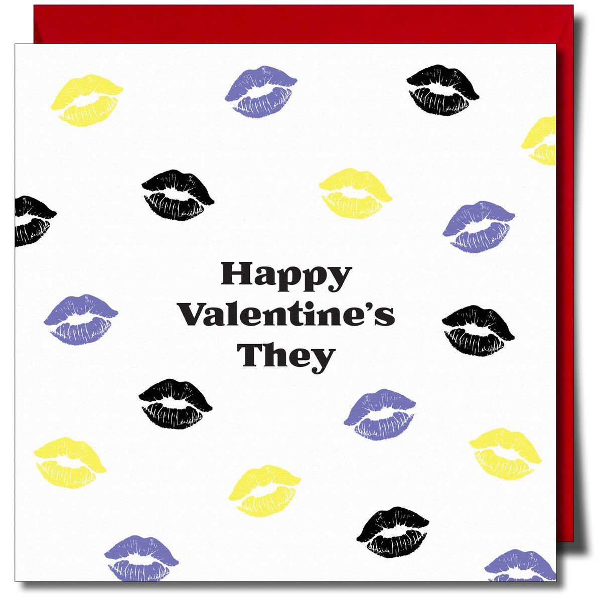 Hi Everyone 💛 Gorgeous Non-binary Valentine's Day Card 💛🤍💜🖤 Visit linktr.ee/julieswp/ to shop our great range of lgbtqia+ greeting cards. #elevenseshour #MHHSBD #Nonbinary #ValentinesDay2023 Please rt xxx