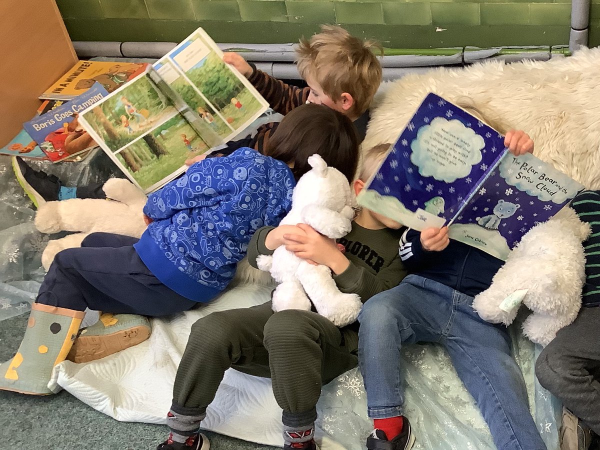 Reception got a surprise when they found a life size polar bear having a snooze in their classroom! Our topic this 1/2 term is 'Here, There &amp; Everywhere' &amp; this week we are learning about Norway where there are polar bears in the Svalbard Archipelago area.