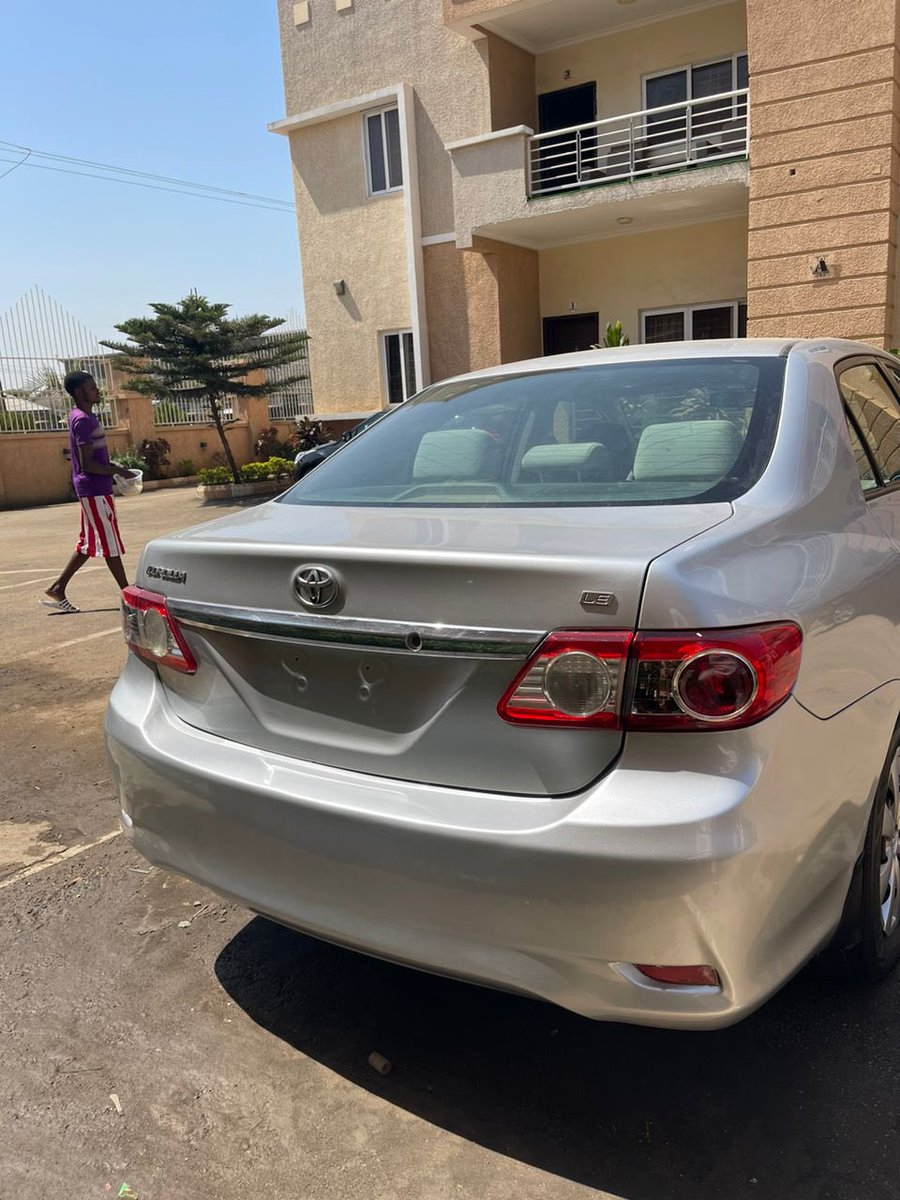 Sharp deal 😍
2012 registered Toyota Corolla , 
duty ✅
4 brand new tires, 
Price:3.6M
@AutoplugA 
Call/WhatsApp:08131090987
@abujastreets @datogoniboy_ 
@SOGautos1 @Emperor_Hencho 
#AbujaTwitterCommunity #abuja 
#cheapcars