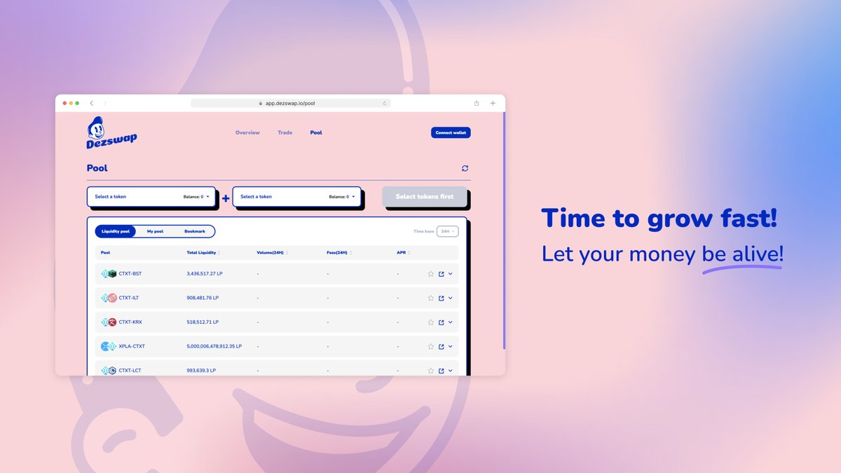 Wants to take part in Dezswap deeper? Add/remove liquidity are now live!

👉👉👉 app.dezswap.io
