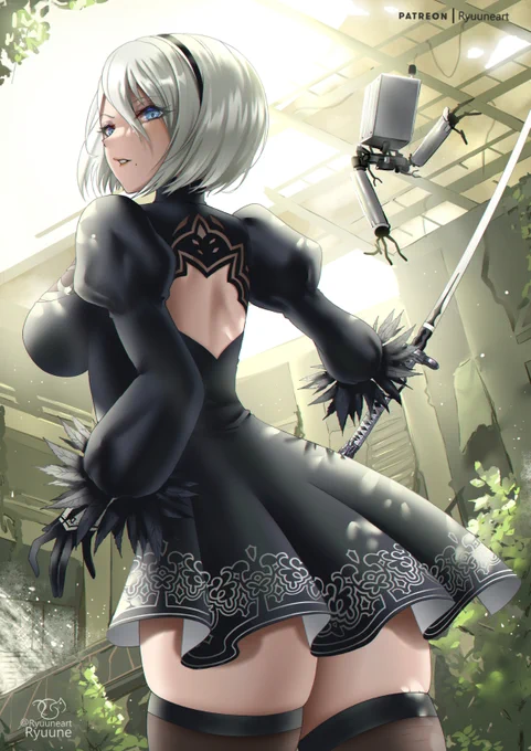   2B  #NieRAutomata #ニーアオートマタ 