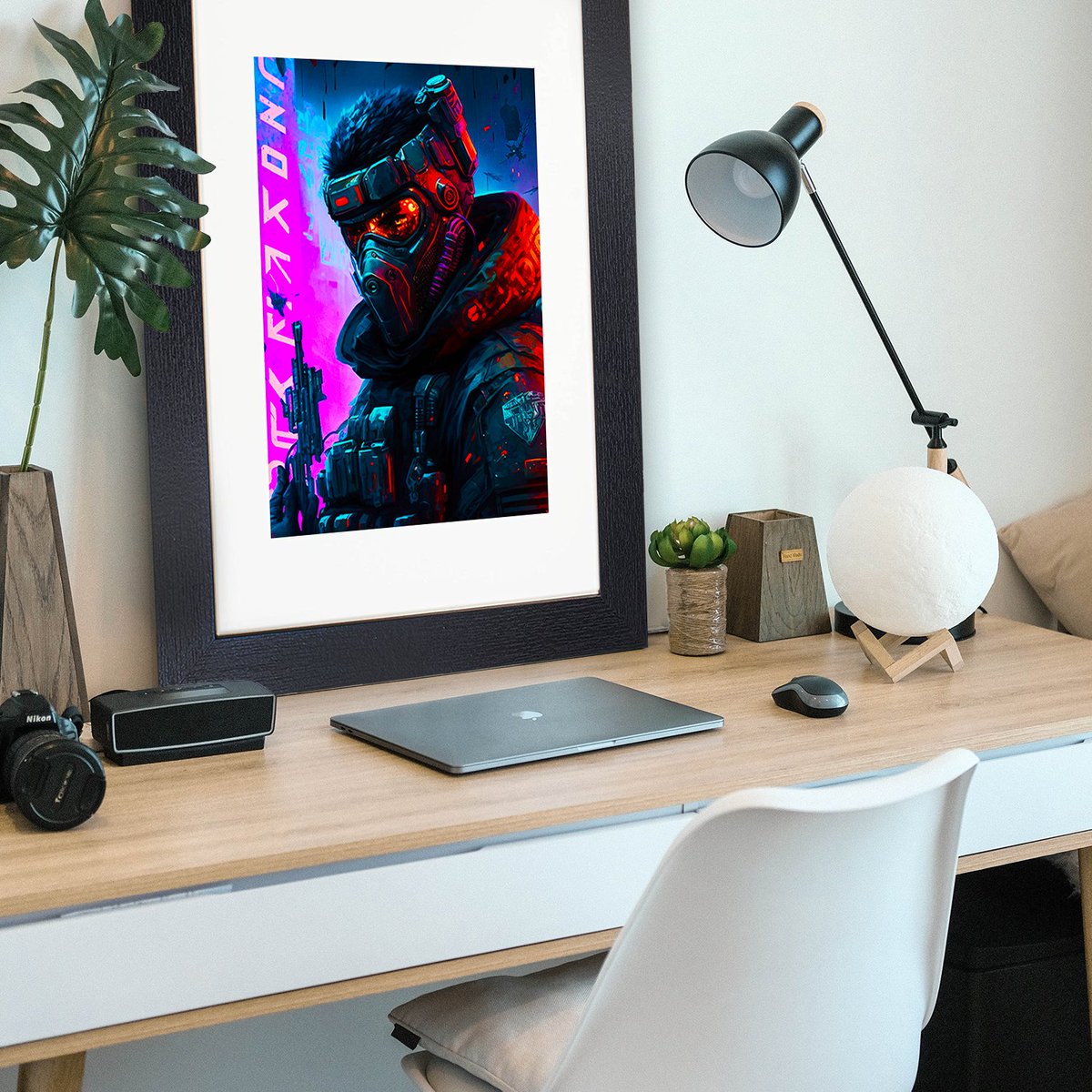 🚨PRODUCT SPOTLIGHT🚨 "Neon Nightfall" from our #FPS collection is one of our product spotlights this week! remember you can get 20% off using code WORX20LAUNCH. These high-quality prints will transform your setup. #artprints #GamingSetup #gamingdecor