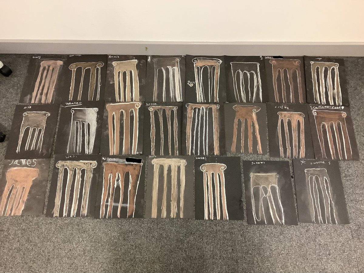 OABroadoak's tweet image. 4BT created their own Roman architecture in art this week #y4 #artists #selfcontrolled