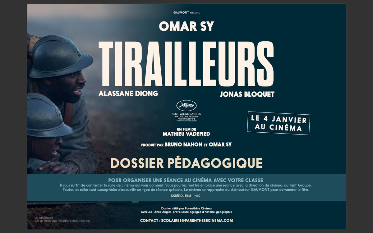 [1/2] À l’occasion de la projection de TIRAILLEURS, avec <a href="/OmarSy/">Omar Sy</a>, 12 Instituts français en Afrique rendent hommage aux combattants qui ont contribué à libérer la France, lors d’un débat avec réalisateur et actrice :