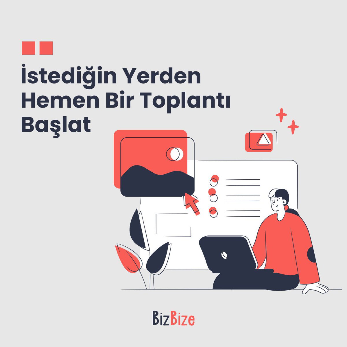 trbizbize's tweet photo. BizBize ile bilgisayar, telefon ya da tabletten hemen bir toplantı başlatabilir; zaman ve mekân sınırlarını ortadan kaldırabilirsin.

#BizBize #VideoKonferansSistemi https://t.co/DWr1XyLx8T