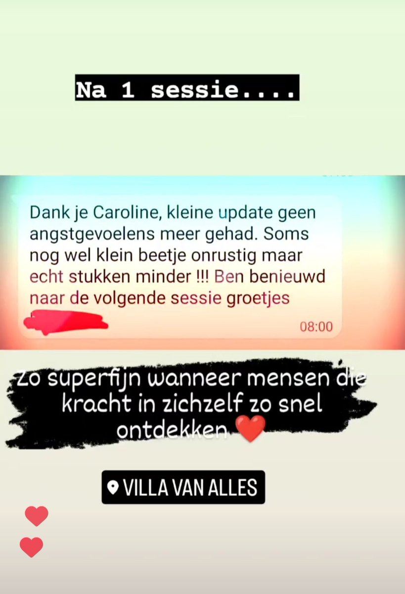 phenomenacoach's tweet photo. Mooi bericht van een nieuwe cliënt na 1 sessie https://t.co/etyvXuQKkS #dankbaar #hypnotherapie #phenomena-coaching https://t.co/bAaN954Cc5