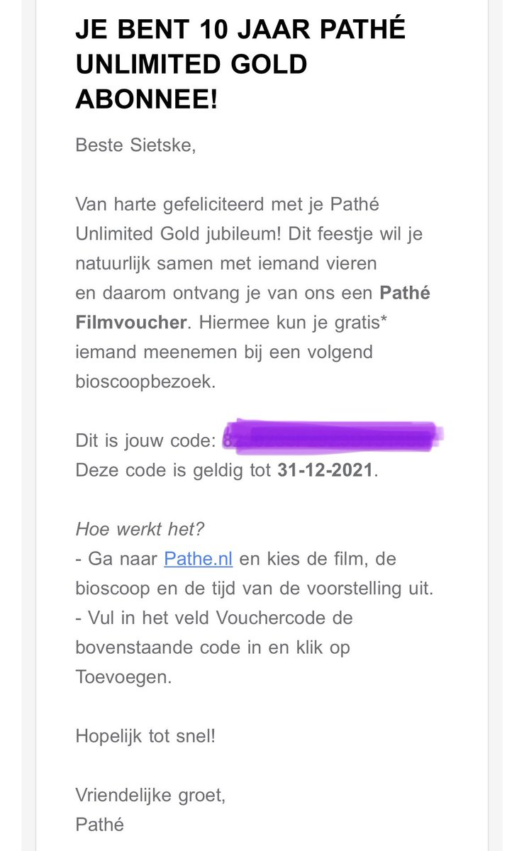 DutchDisaster's tweet photo. @Pathenederland ik hoop dat ik de voucher code toch iets langer kan gebruiken dan 2 jaa geleden 😂 https://t.co/GfcH95E5nk