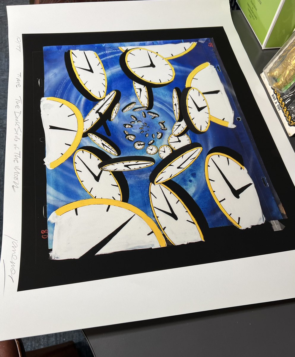 creativelaw's tweet photo. Very grateful for this beautiful gift, a limited edition artwork from my client, the esteemed artist Ian Emes, graphic designer for Dark Side of the Moon. Just need to find a space to hang it! ❤️ Creative Law @ianemes https://t.co/Jn3XEfeQoy