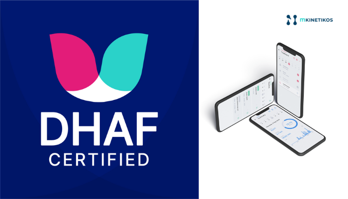 KinetikosHealth's tweet photo. Our digital health app mKinetikos passed the US's new digital health assessment framework developed between @OrchaHealth @ACPinternists and @AmericanTelemed. 
Read more 👉https://t.co/gafFPZHoSB
#Parkinsons #movementdisorders #digitalhealth #dhaf https://t.co/M8EMyTVmWJ