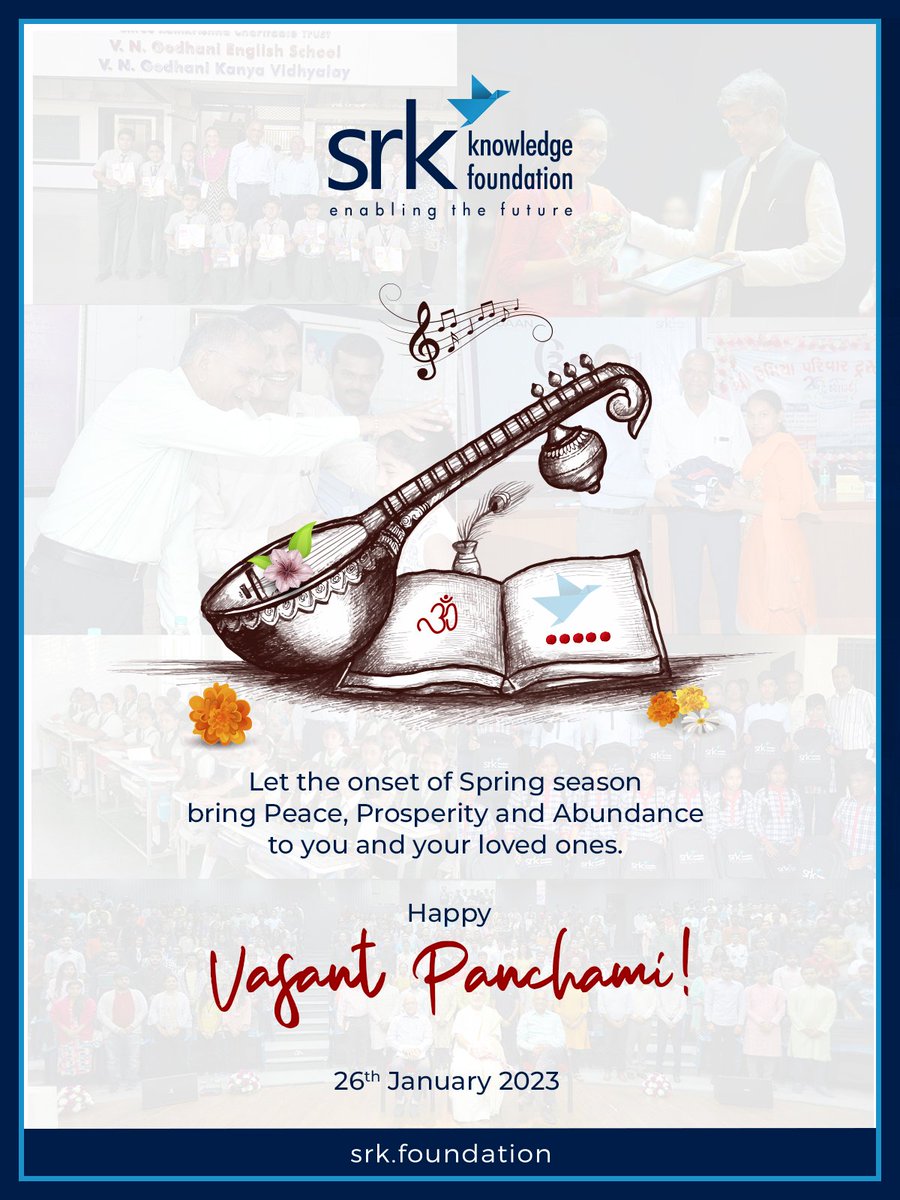 srk_kf's tweet photo. Let this auspicious festival bring you overflowing happiness, joy and love.
Have a blessed #VasantPanchami
#knowledge #knowledgeispower #enablingthefuture https://t.co/grUmaSQAwS