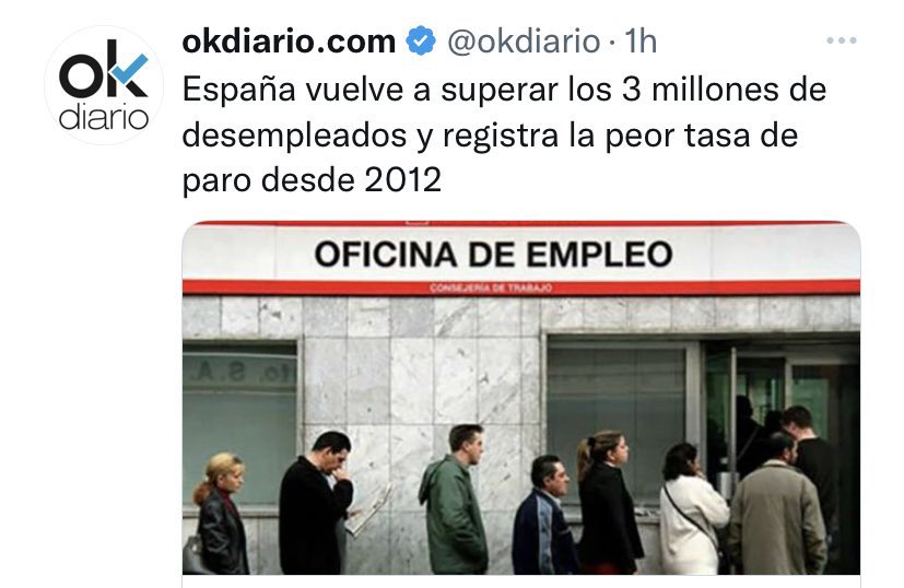 arnauramirez's tweet photo. Es increíble que esto sea legal.

Paro 2022: 12,87%
Paro 2012: 25,77% https://t.co/vxk1n4Usi9