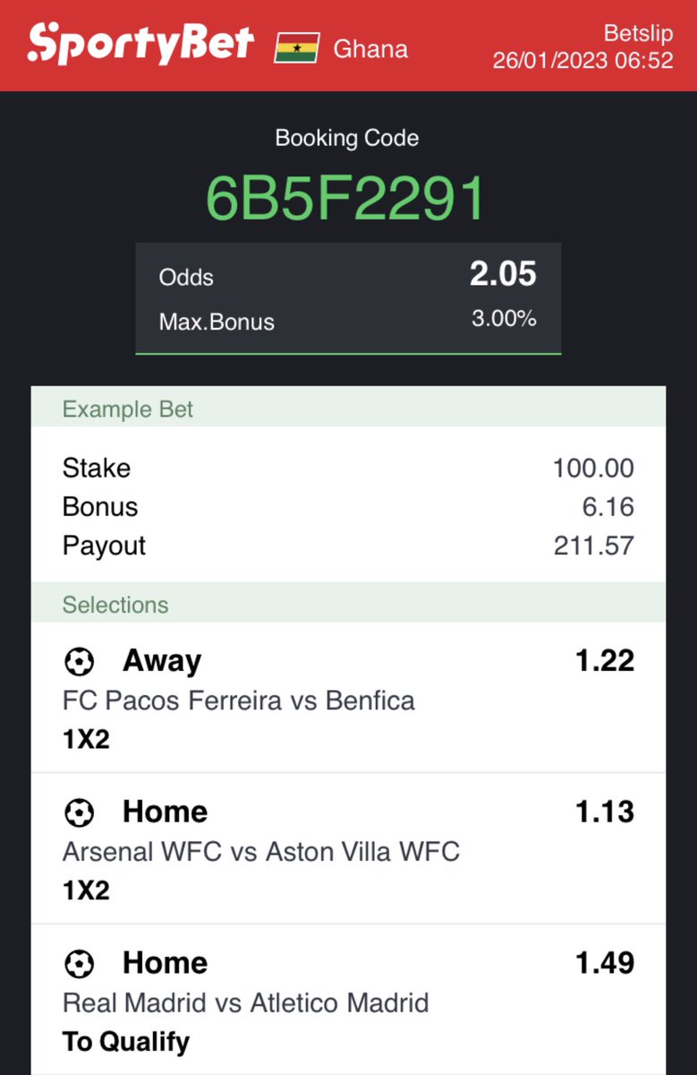 OddsVillage's tweet photo. Sporty. 
Double Your Money 
.
Code 👉🏽   6B5F2291 https://t.co/0CfuH67gtn
