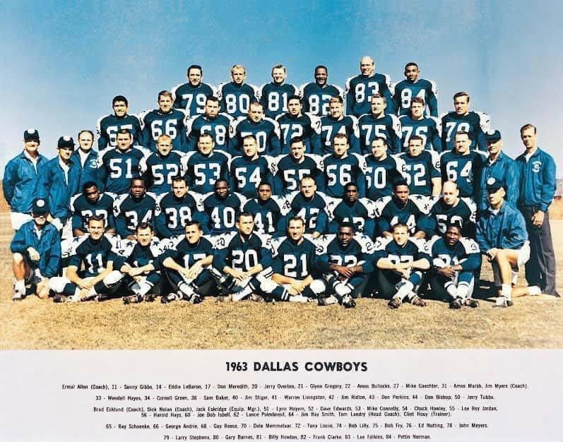 CowboysOld's tweet photo. In 1964, he was placed on the injured reserve list with a broken leg he suffered in a skiing accident. 

He couldn't recover his previous form and was released on August 13, 1965.

#60sCowboys #FirstCowboys https://t.co/PCfWPfEpTE