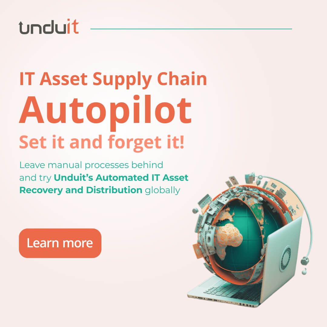 UnduitLLC's tweet photo. Challenged with IT Asset Recovery or Distribution in your organization for your distributed workforce? Let our IT Asset Management Solutions take the burden off your shoulders. 

Learn more at https://t.co/iIqdNF9yKm

#assetmanagement #automation #logistics #ITAssets #itmanagers https://t.co/XT7M2fTiYQ