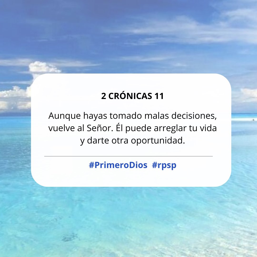 #PrimeroDios #rpsp #2Crónicas 11