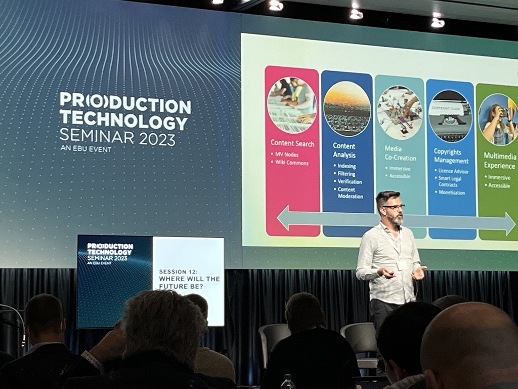 It was great fun presenting MediaVerse and how the Authoring Tools FADER by <a href="/Vragments/">Vragments</a>  and VRodos by <a href="/CERTHellas/">ΕΚΕΤΑ-CERTH</a>  can be used to create Immersive Journalism Experiences at <a href="/EBU_Tech/">EBU Tech</a>'s Production Technology Seminar.
Thank you for having us and try our tools :-)