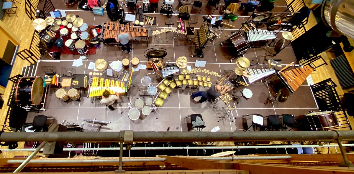 If anyone’s looking for any percussion in the West Midlands, ALL of it is on stage for <a href="/TheCBSO/">CBSO</a> Sounds New concert on Sunday (rehearsal sounding epic👌) cbso.co.uk/event/sounds-n…